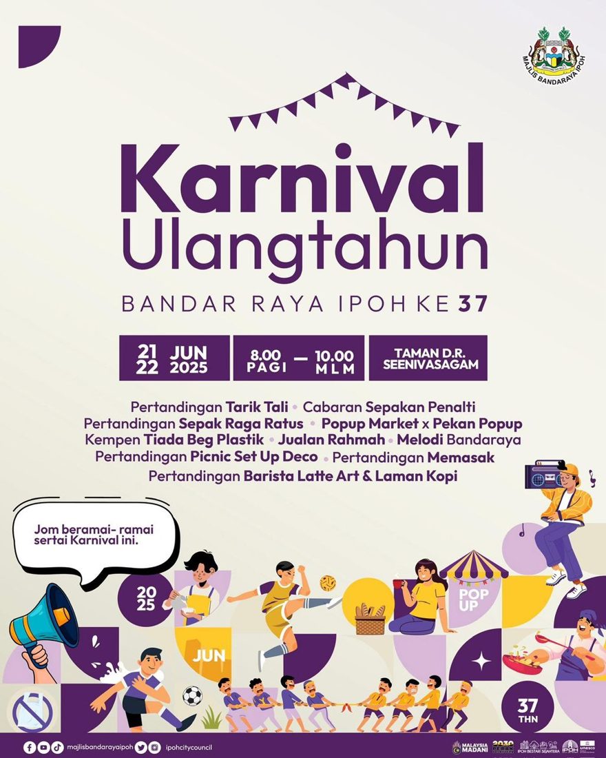 Poster for Karnival Ulangtahun Bandar Raya Ipoh ke-37