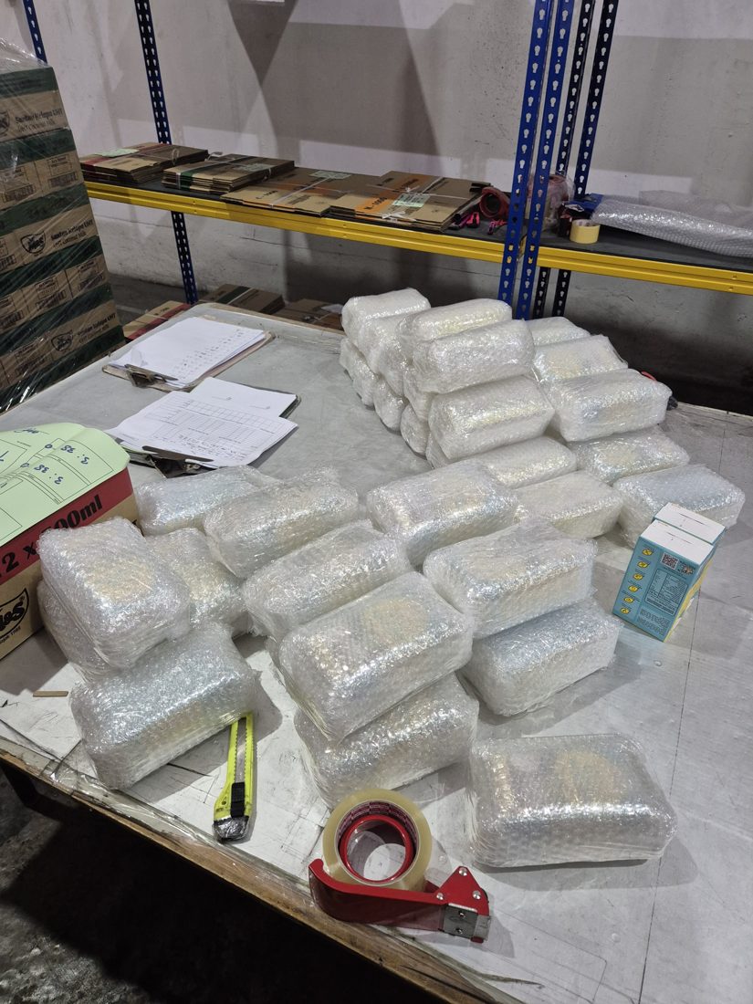 Packed KOL sample sets ready to send